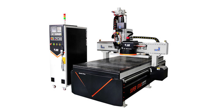 What is the difference between the CNC cutting machine and the electronic saw for panel furniture?