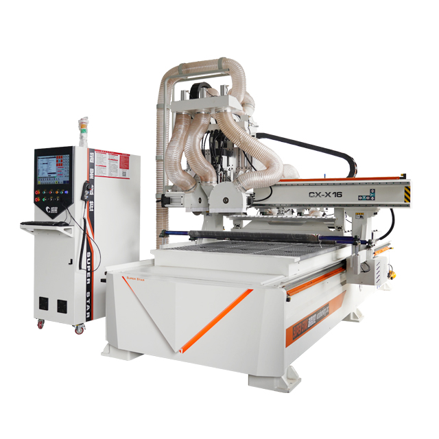 X16 ATC CNC маршрутизатор с встроенным изменением ножа и височным лезвием
