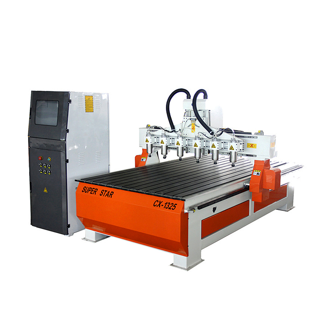 Суперзвезда CX-1325 Multi-Spindle Woodworking CNC Router
